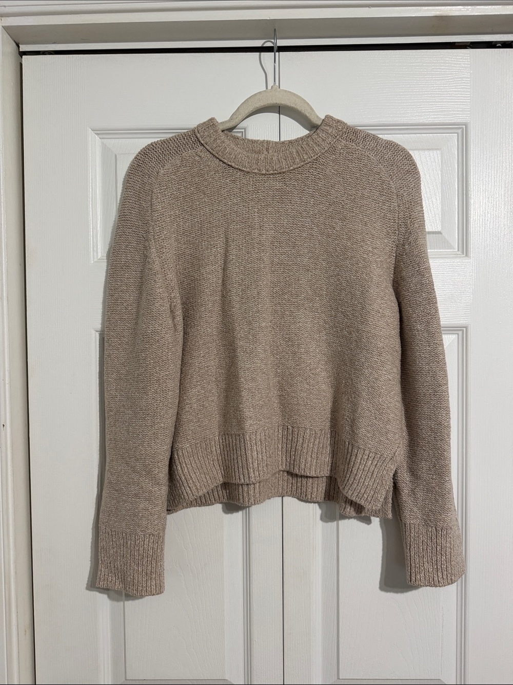 Abercrombie & Fitch Women's Crewneck Sweater in Taupe